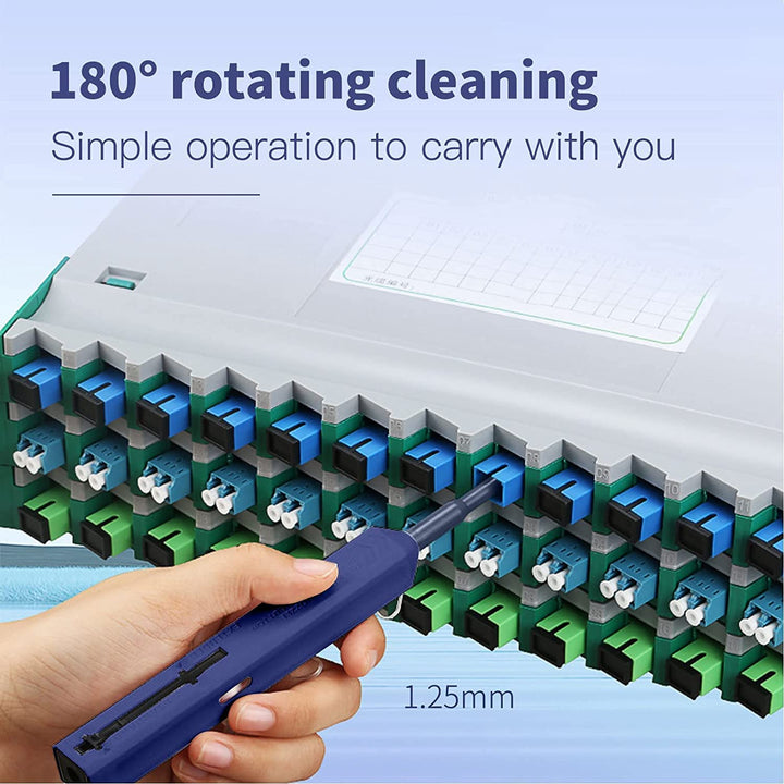 MSDADA Glasfaser Reinigungsstifte, Fiber Optic Cleaner für LC/MU/SC/FC/ST/E2000 Steckverbindungen 1.