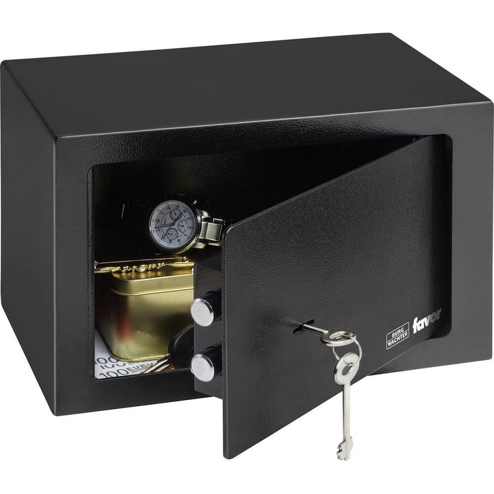 Burg Wächter Möbeltresor mit Schlüssel, Favor, 10,2 l, 4,1 kg, S3 K, schwarz, FAVOR S3 K, HxBxT: 200