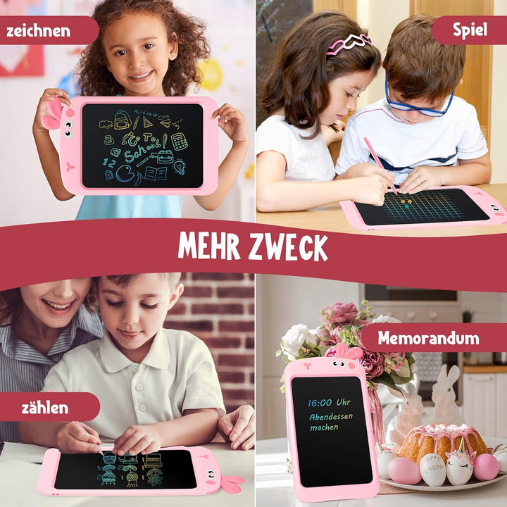 LCD Schreibtafel ab 2 3 4 5 6 Jahre Mädchen Junge Kinder Spielzeug, 8,5 Zoll Bunte Bildschirm LCD Za