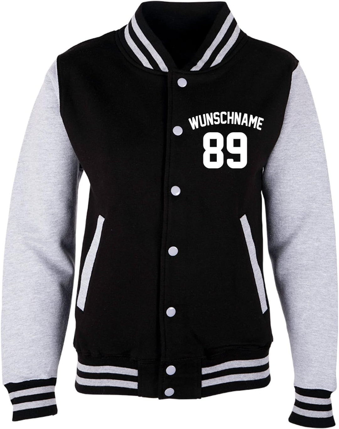 EZYshirt® Damen Herren Kinder College Jacke Athletic mit Wunschnamen und Wunschnummer | Baseball Jac