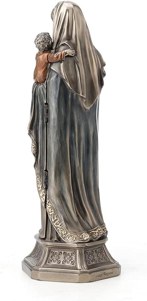 Veronese Design 19,5 cm hohe Madonna und Jesuskind, Triptychon, religiöses Dekor, Geschenk, kaltgego