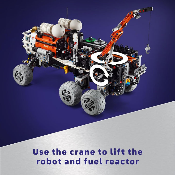 LEGO Technic 42180 Mars Crew Exploration Rover Bauset, Weltraumgeschenk für Jungen und Mädchen, Wiss