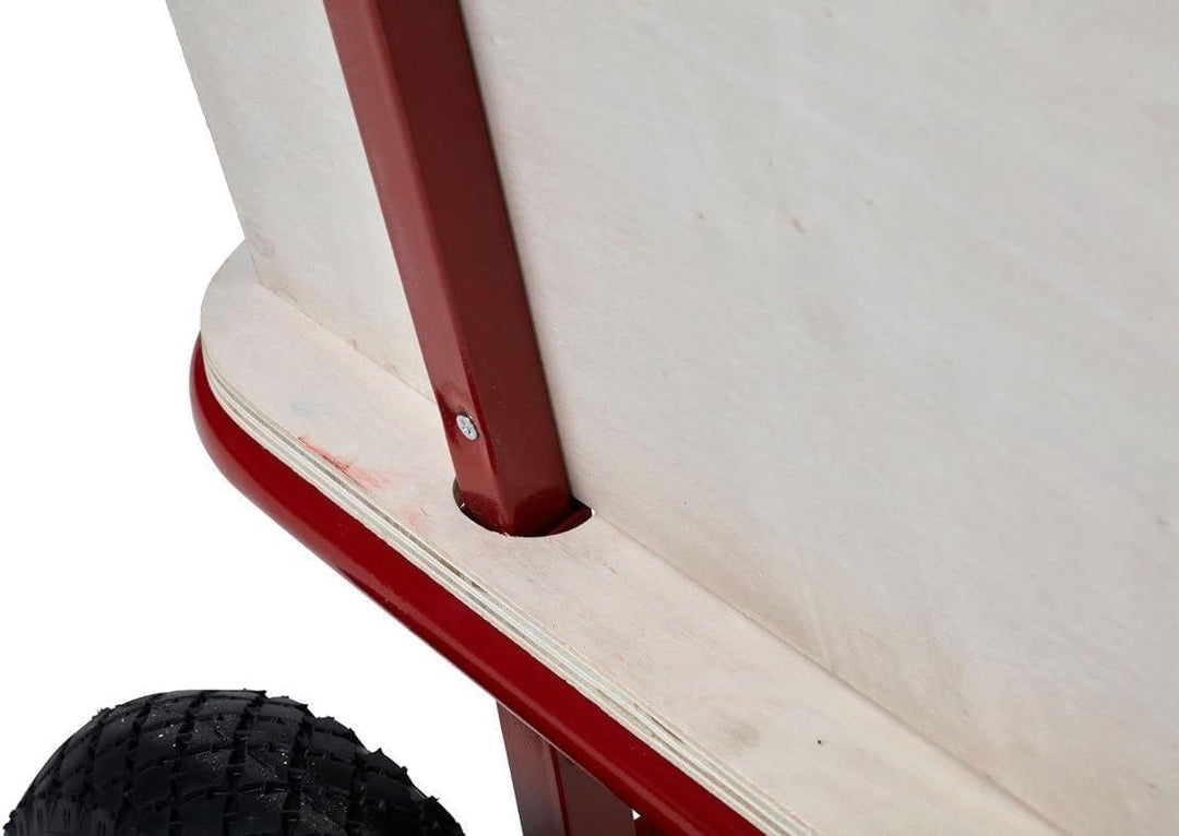 Izzy Bollerwagen Holz Kinder Luftreifen 100kg für alle Gelände Geeignet (Holzbollerwagen mit Pannens