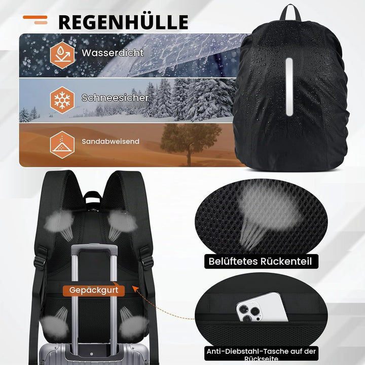 RAINSMORE Kamerarucksack Gross – Kameratasche Spiegelreflex für Fotografen, kamerarucksack mit 15,6