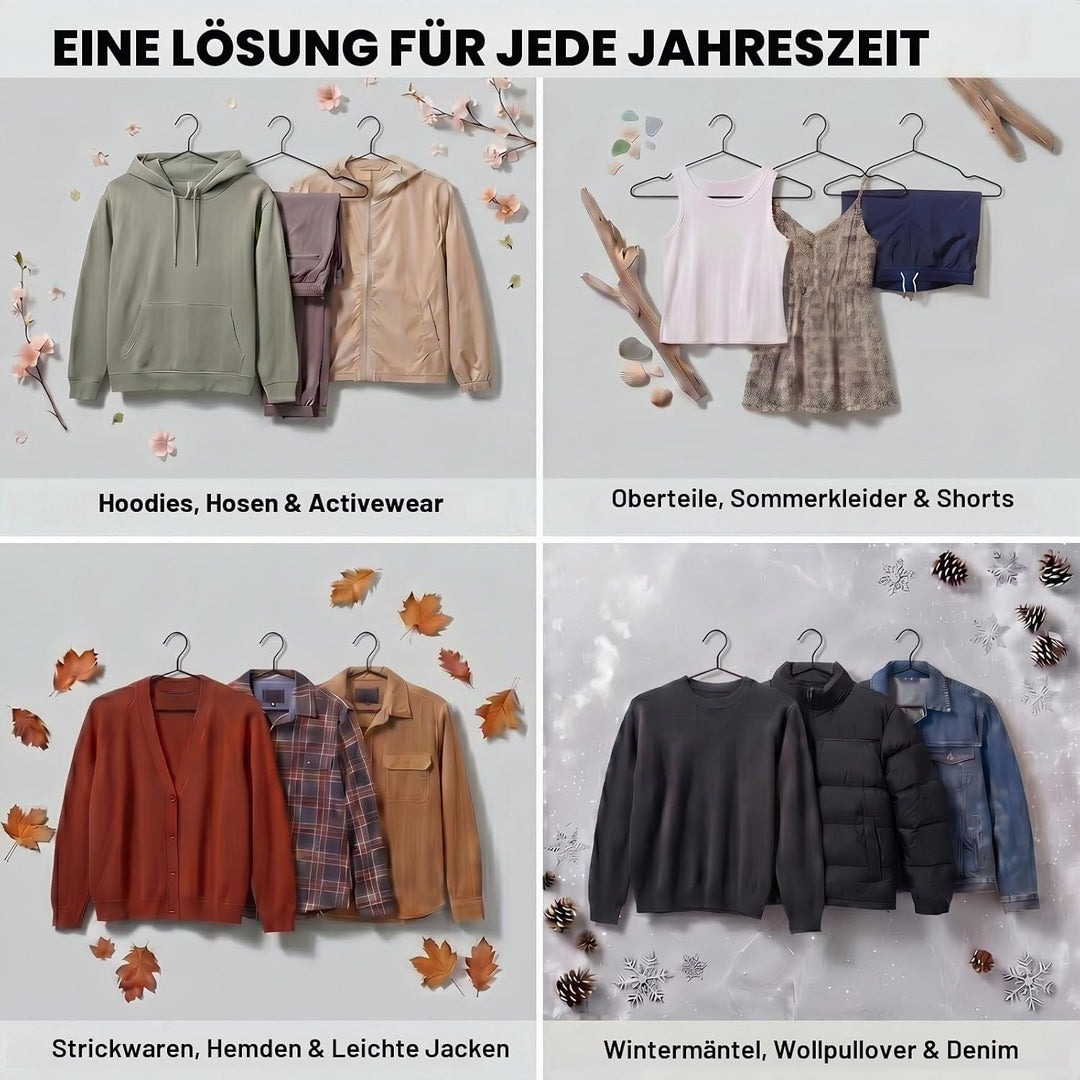 41,9 cm robuste Metall-Kleiderbügel, mattschwarz, 20 Stück, Draht-Kleiderbügel für Mantel, Hemden, K