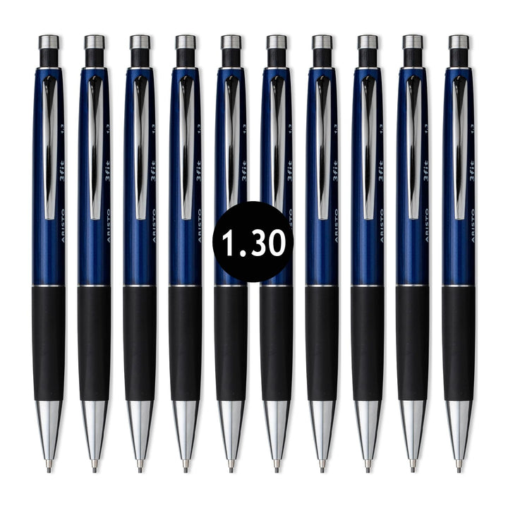 Aristo AR85313 Druckbleistift 3fit 1,30 mm (Ergonomischer Dreikant-Griff, voll versenkbare Metallspi