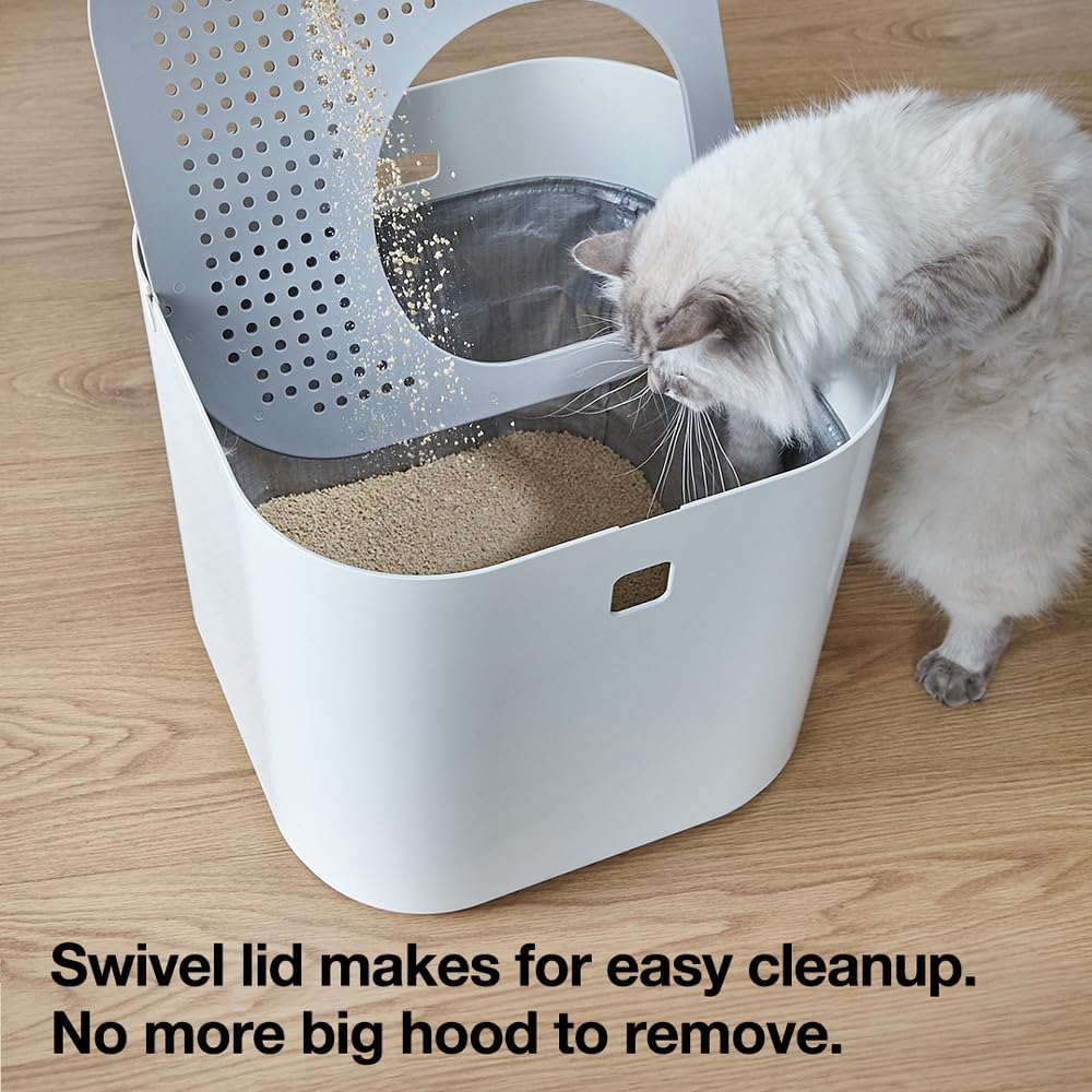Modkat Katzentoilette Dacheinstieg, Weiss