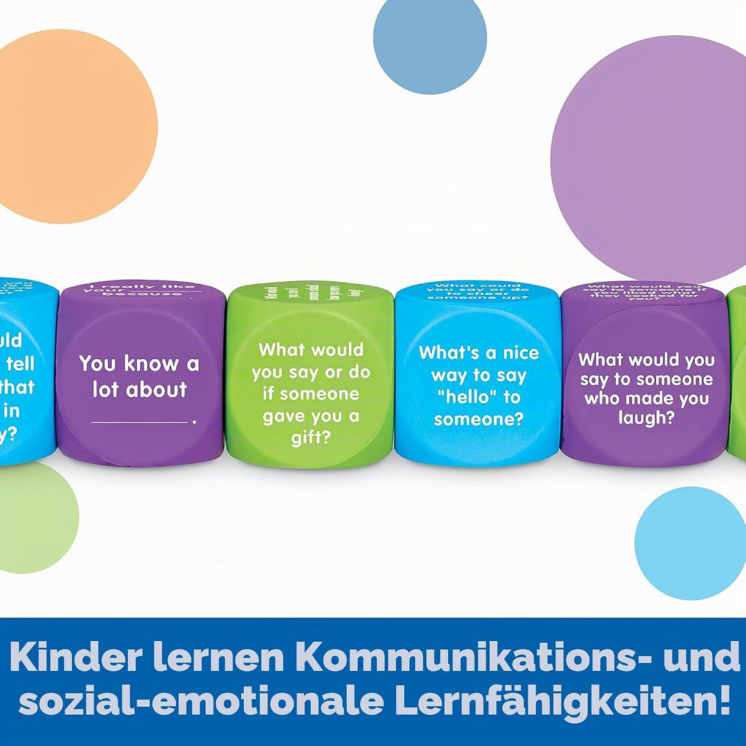 Learning Resources Die freundlichen Würfel, Lernmaterial bei Autismus, Sprachtherapie-Material, sozi