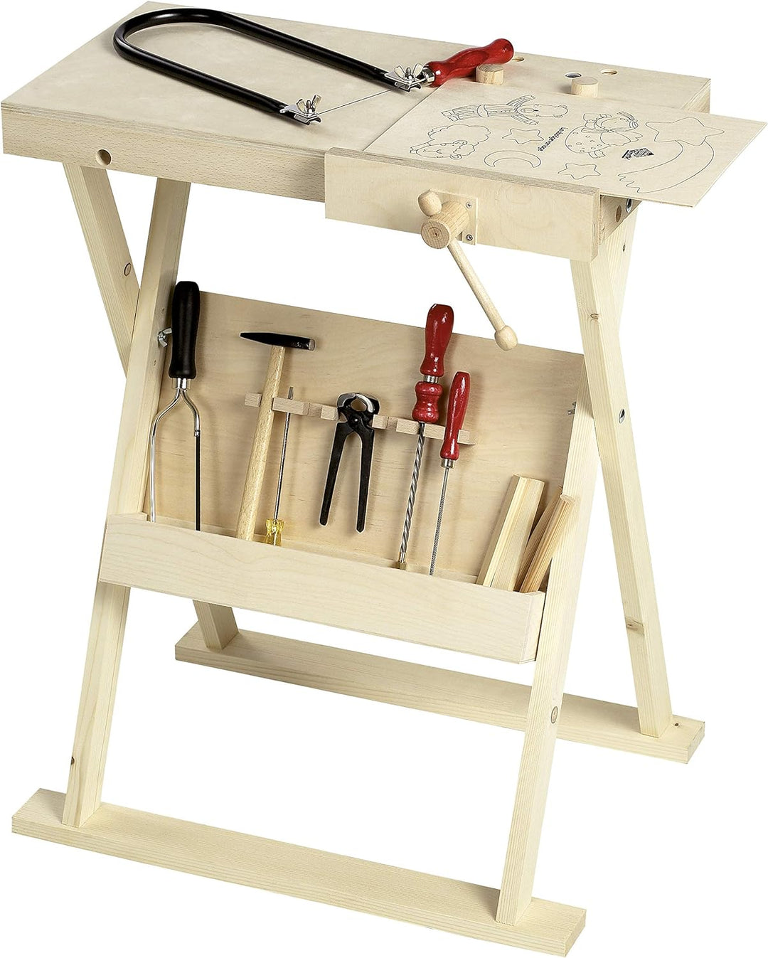 Pebaro 487 Klappbare Werkbank für Kinder,