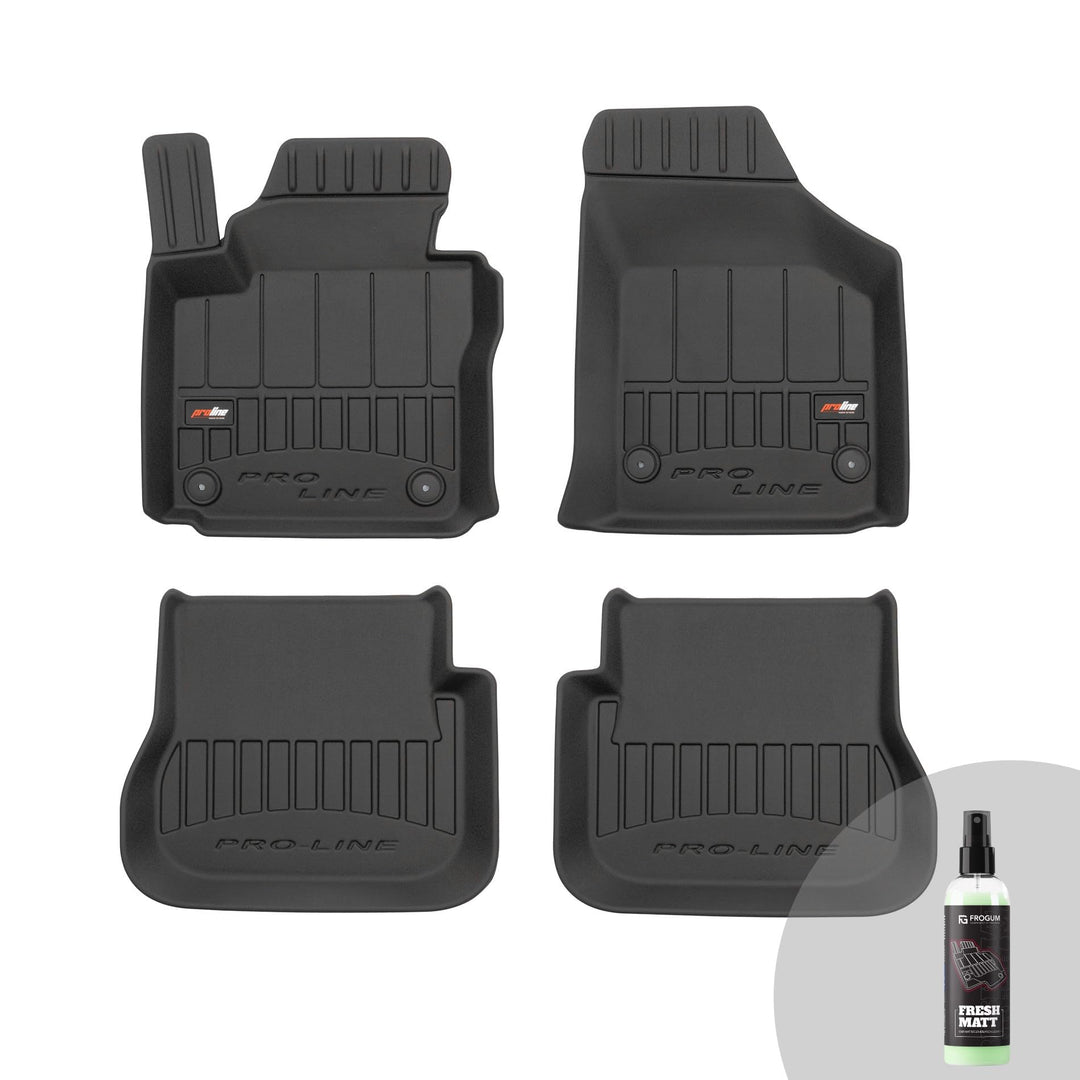 FROGUM ProLine 3D Gummimatten Exklusiven Auto Fussmatten Autofussmatten für Volkswagen Caddy III 200