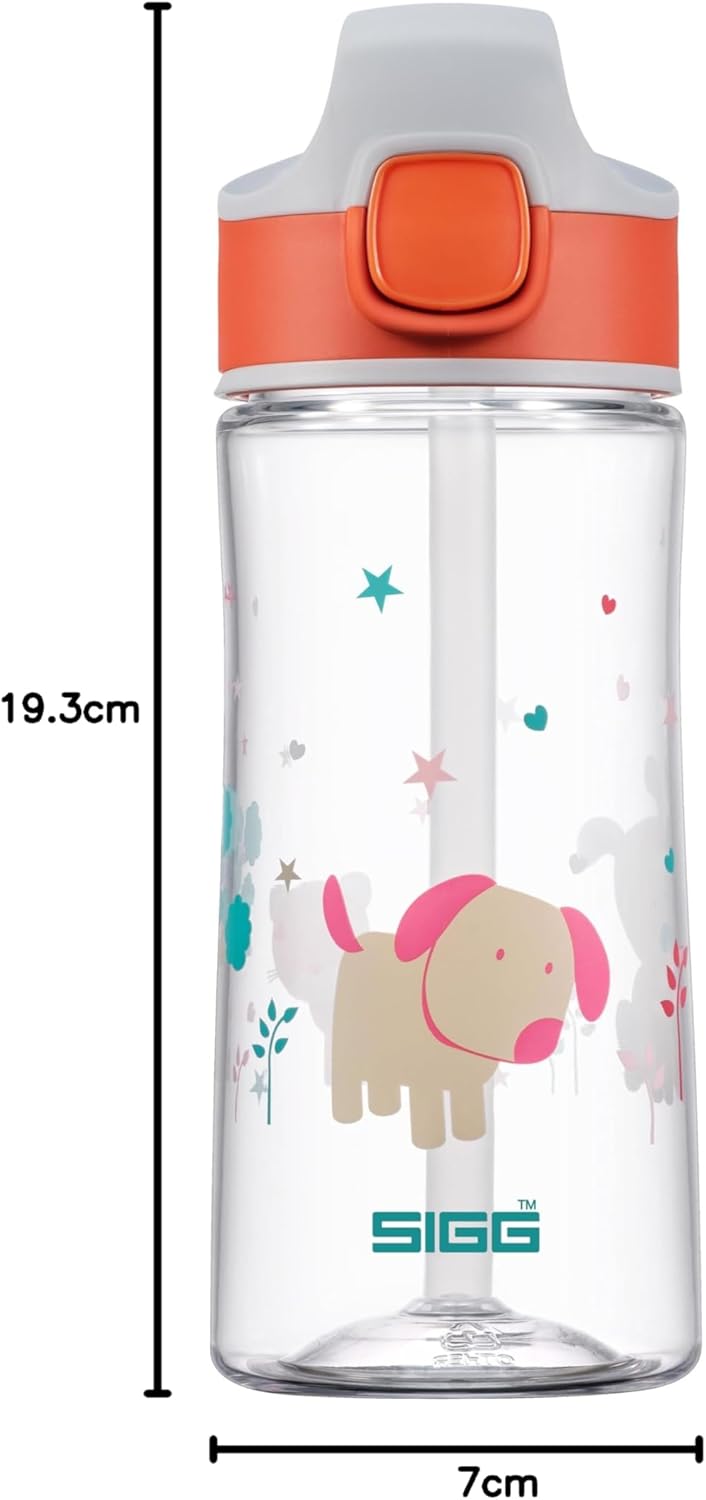 SIGG - Tritan Trinkflasche Kinder - Miracle - Mit Trinkhalm - Auslaufsicher - Federleicht - BPA-frei