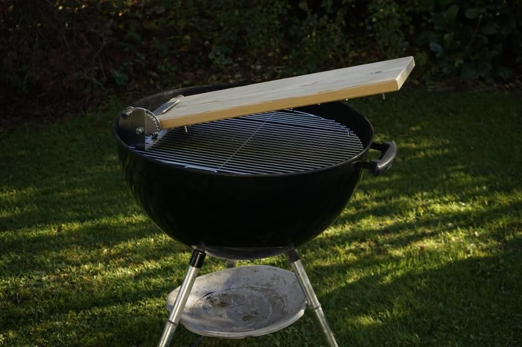 XXL Profi Flammlachsbrett ~ RASTVERSTELLUNG ~ Feuerschale Kugelgrill Flammlachs Flammlachsbretter (S