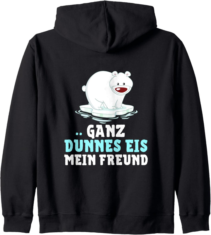 Eisbär - GANZ DÜNNES EIS MEIN FREUND! Kapuzenjacke
