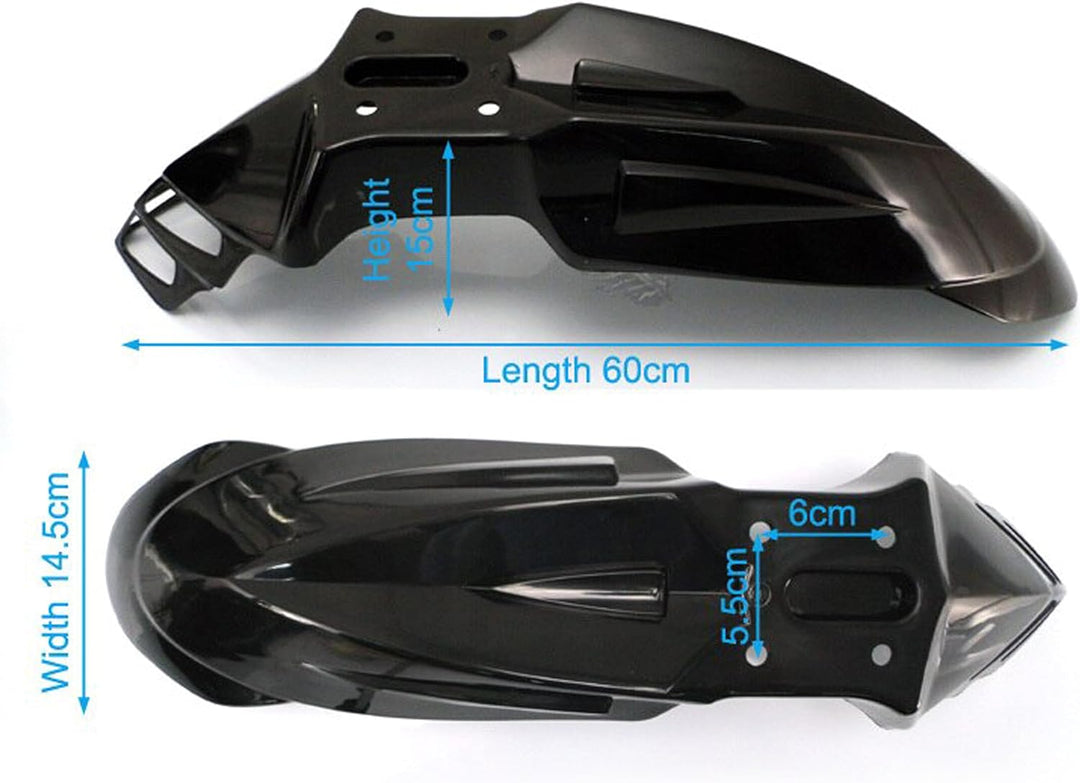 Motorrad Kotflügel Vorne Schwarz Für Supermoto Motocross Gelände Trail Pit Dirt Bike