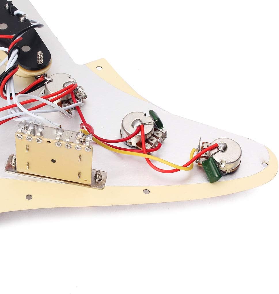 1 Satz Wired Pickups Pickguard Mit Rückenplatte DIY Für Strat E Gitarre