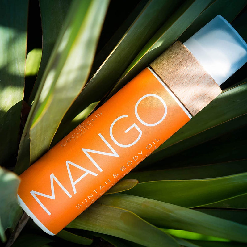 COCOSOLIS MANGO Bräunungsbeschleuniger – Bio-Bräunungsöl mit Vitamin E & Mango Duft für schnelle int