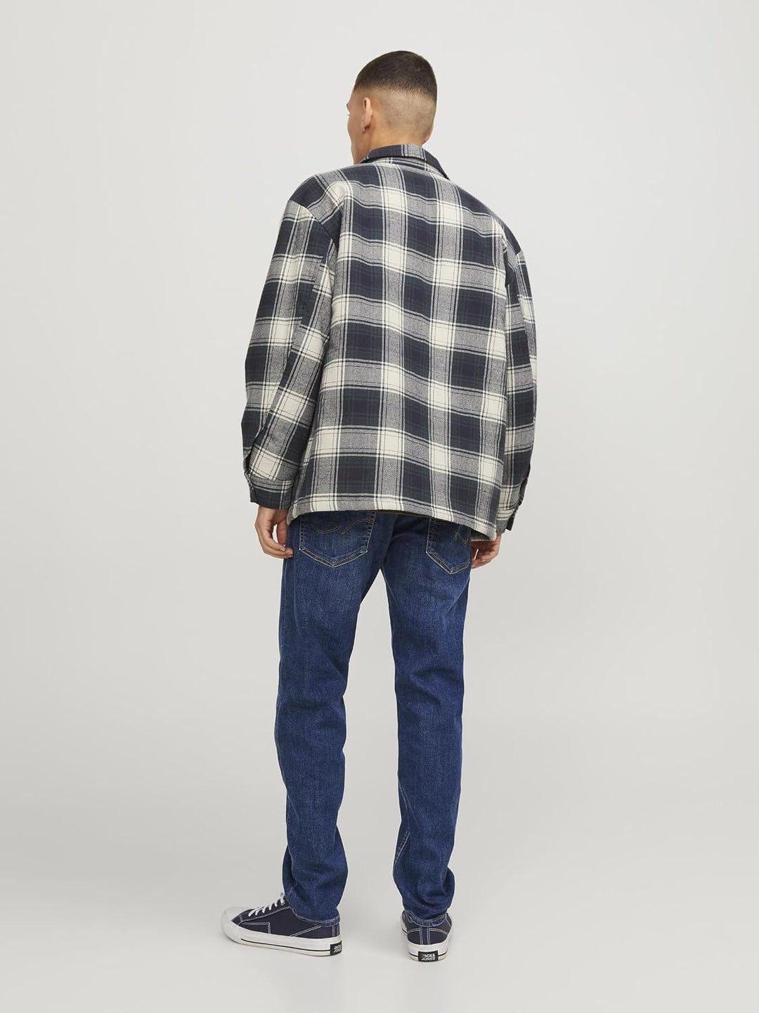 JACK &amp; JONES Herren Jjimike Jjoriginal Am 815 Noos Loose Fit Jeans 36W / 34L Blau (Blue Denim Blue D