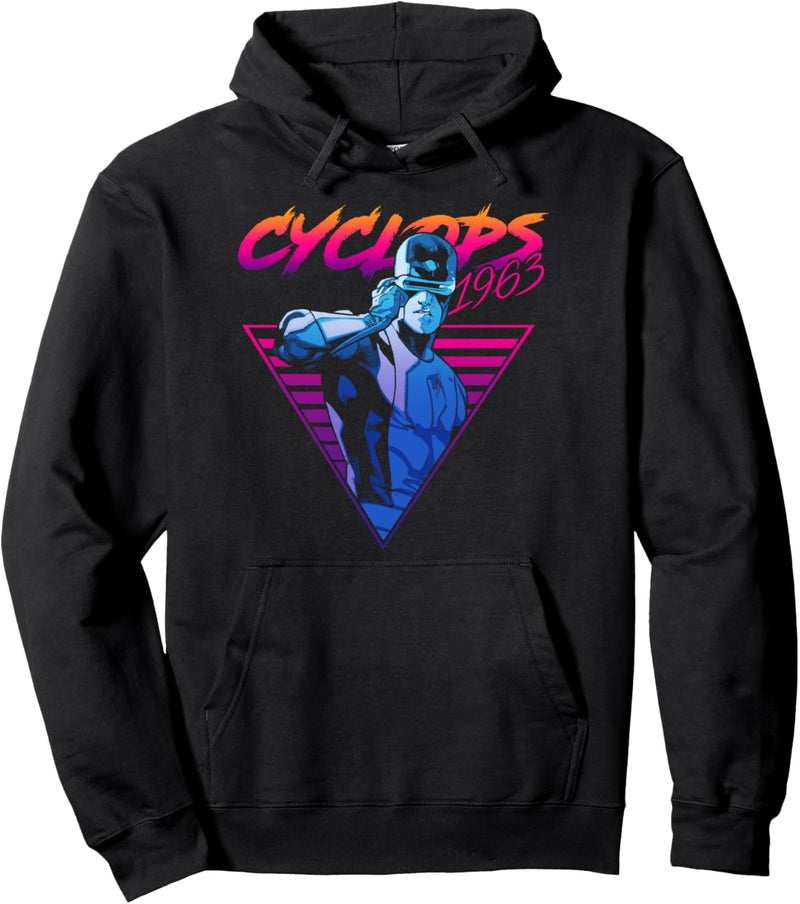 Marvel X-Men Cyclops Retro Neon Triangle Pullover Hoodie