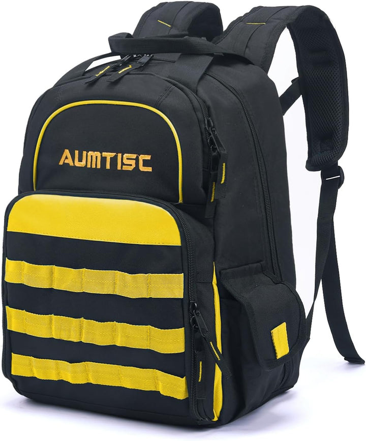 AUMTISC Werkzeugrucksack Werkzeugtasche Hochleistungs-werkzeug rucksack mit Mehrzwecktasche Industri