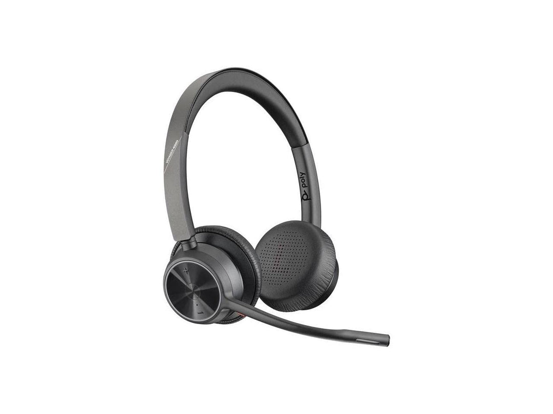 Plantronics Poly – schnurloses Voyager 4320 UC-Headset – Kopfhörer mit Mikrofonarm – USB-C-Bluetooth