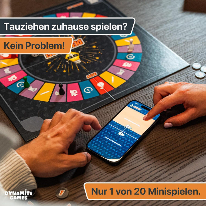 Das Brettspiel mit App, interaktives Quiz-, Wissens- und Familienspiel, Gesellschaftsspiel für 3-6 P