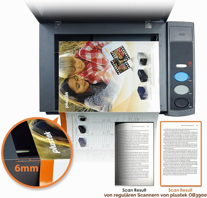 Plustek OpticBook 3800L - 0281 356995 Schwarz