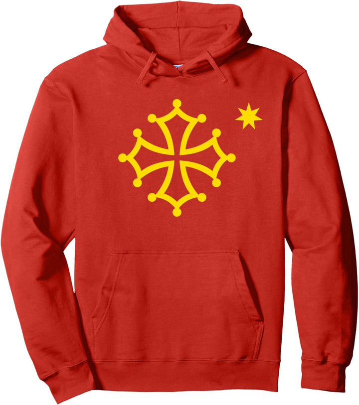Flagge von Okzitanien Okzitanisches Kreuz TOULOUSE LANGUEDOC Pullover Hoodie