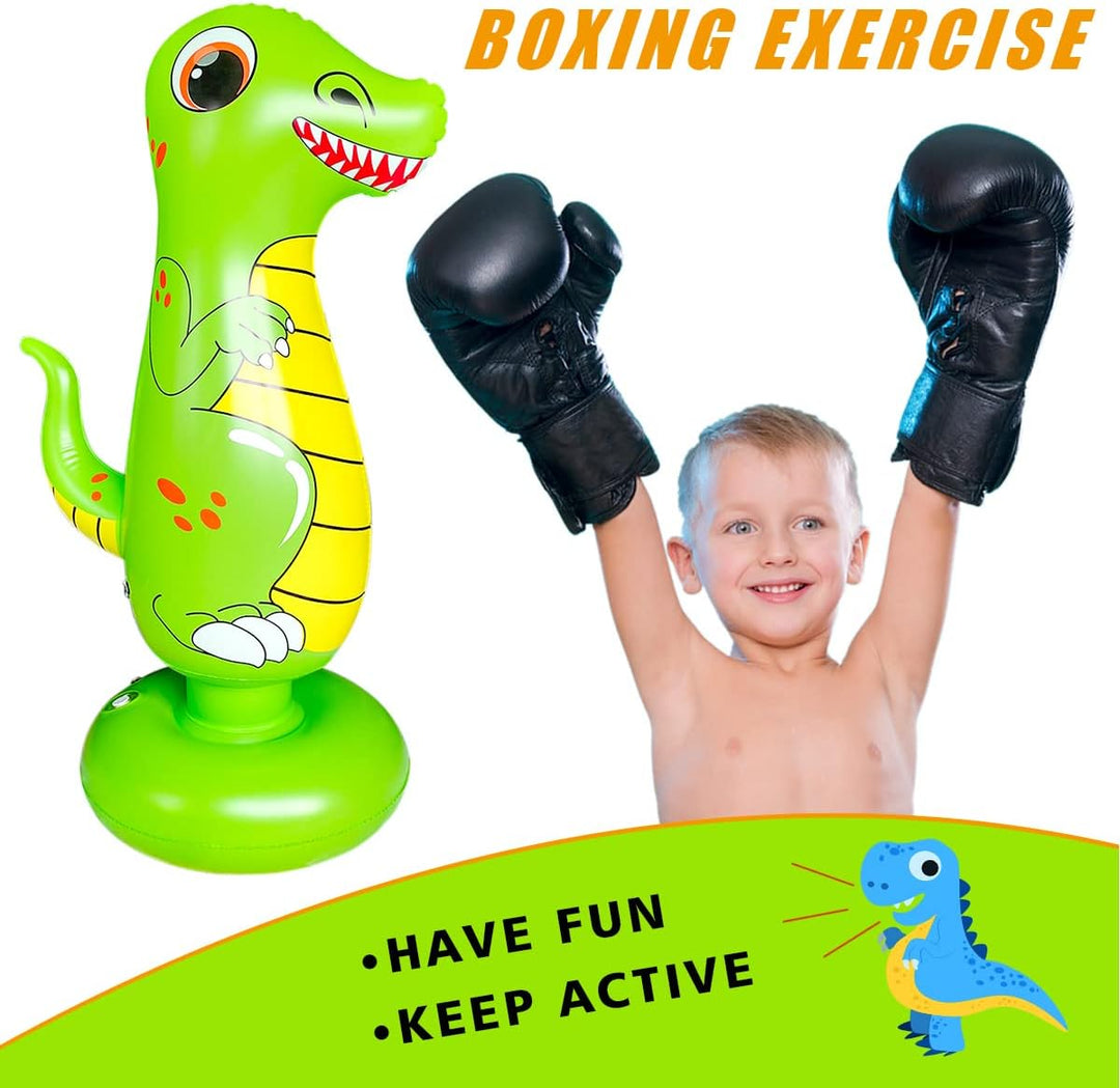 SUNSHINEMALL Boxsack für Kinder Boxen Dummy aufblasbare Cool Spass Spielzeug für Jungen Sport Gesche