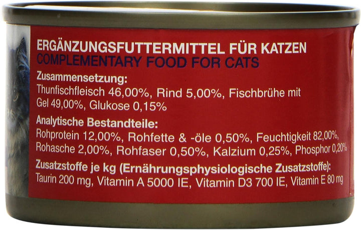 Feline Porta Katzenfutter Feline Porta 21 Thunfisch plus Rind 90 g, 24er Pack (24 x 90 g)