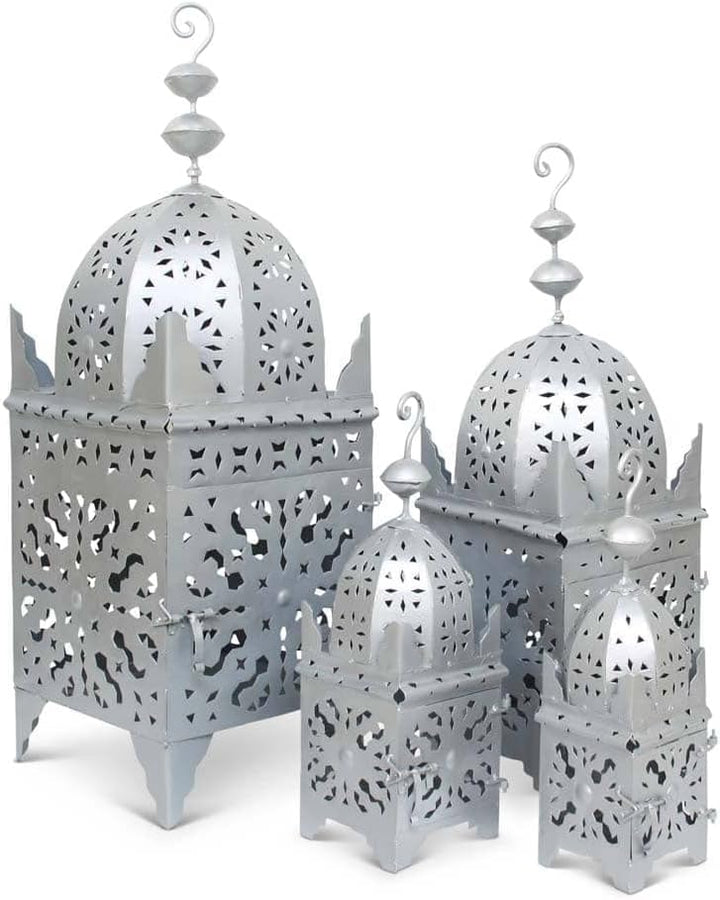 Marokkanische Laterne Silber Small Arub