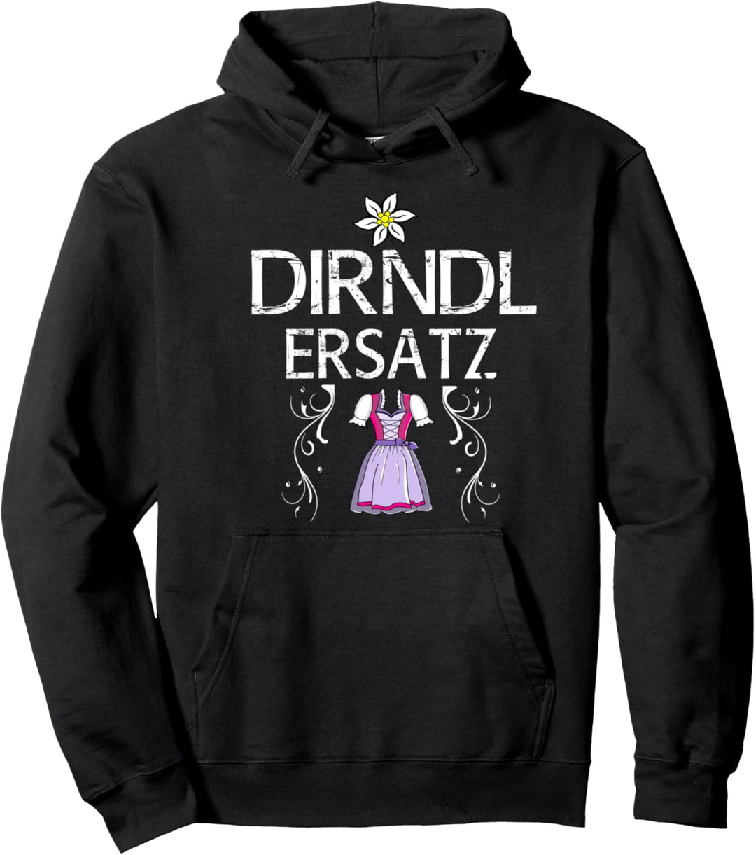 Dirndl Ersatz lustige Sprüche Oktoberfest Wiesn Damen Frauen Pullover Hoodie