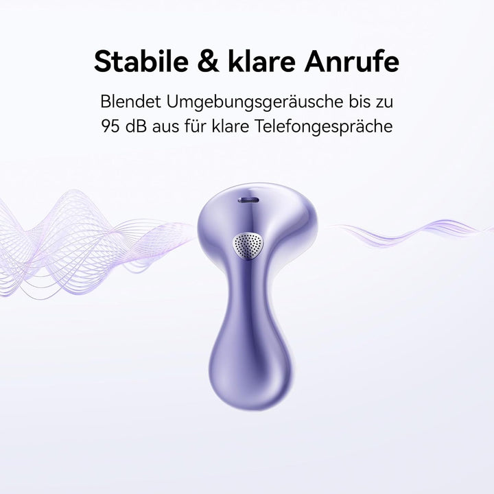 HUAWEI FreeBuds 6 kabellose Kopfhörer, Dual-Treiber True Sound, Stabile und klare Anrufe, Open-Fit-A
