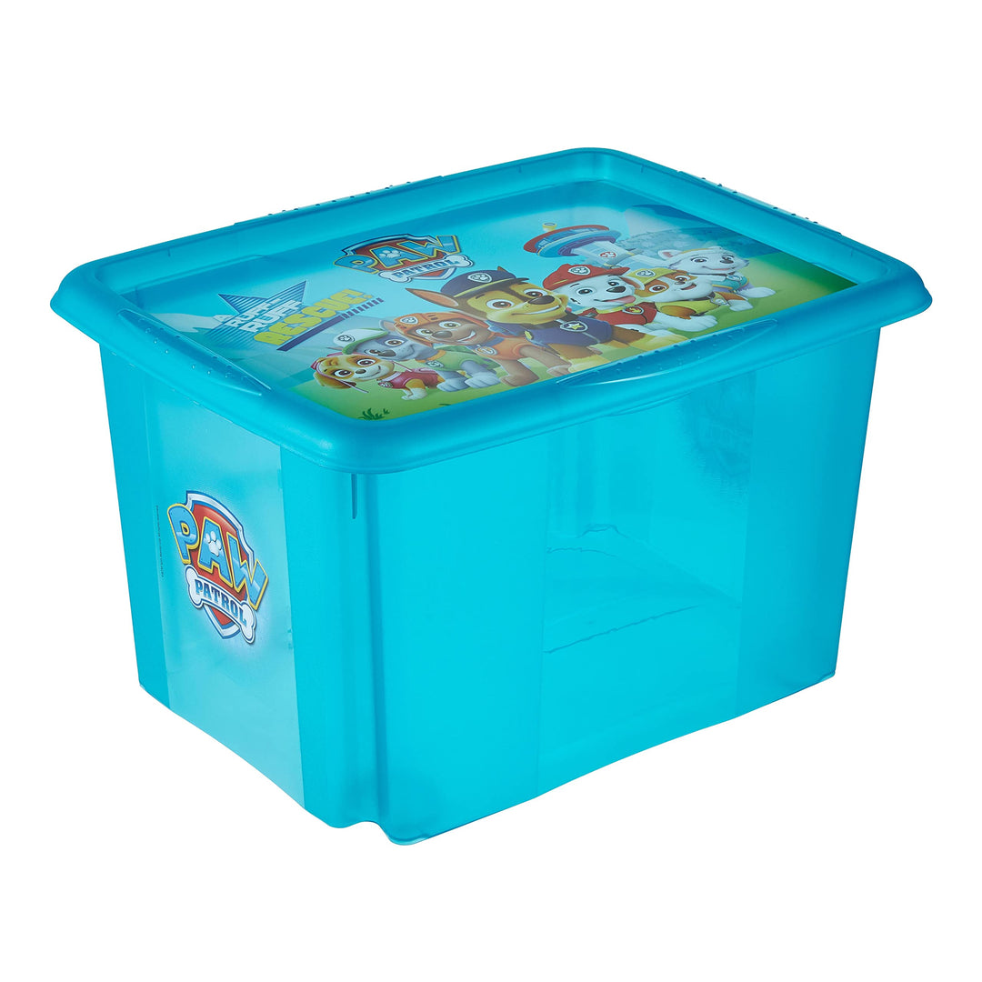 keeeper Paw Patrol Aufbewahrungsbox mit Deckel, Dreh- und stapelbar, Für Kinder, 30 l, Karolina, Fre