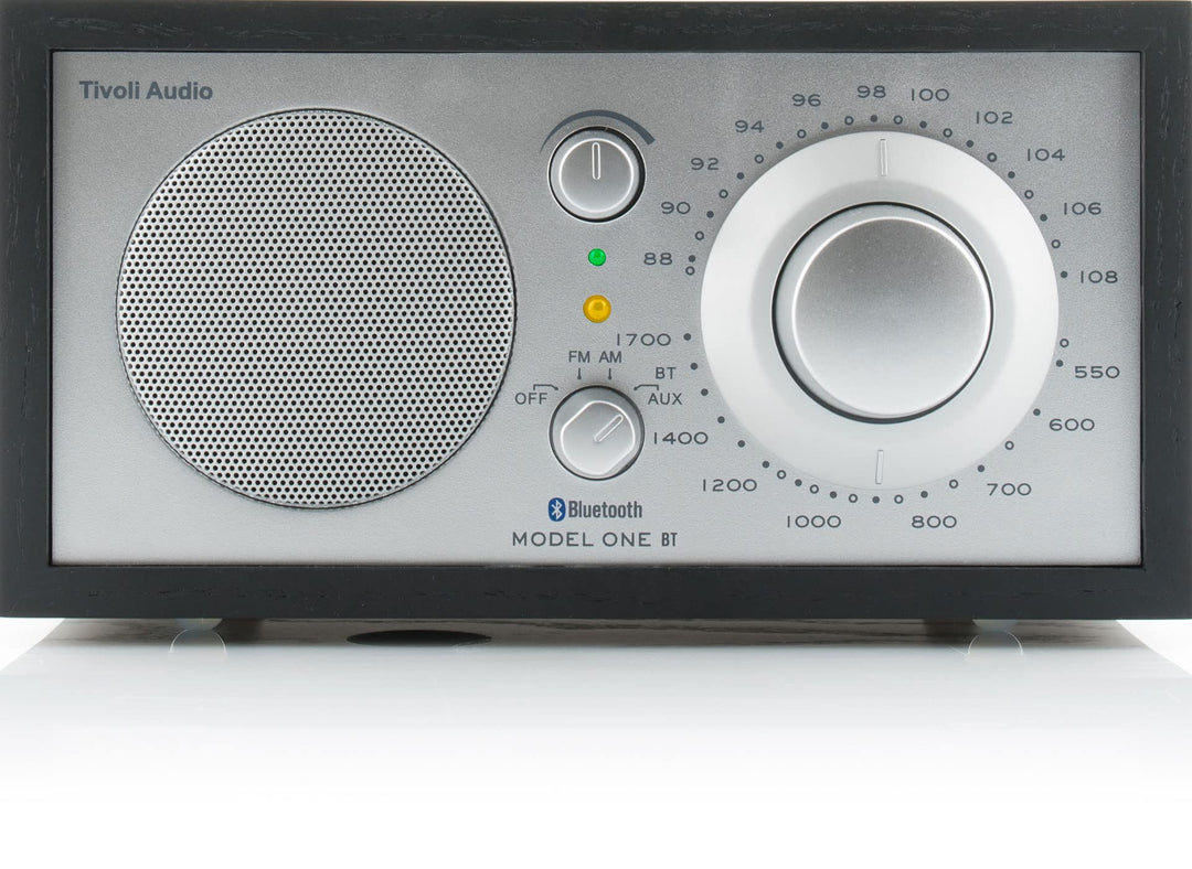 Tivoli Audio Model One BT Bluetooth UKW-/MW-Tisch Radio (Schwarz/Silber) Schwarz / Silber, Schwarz /