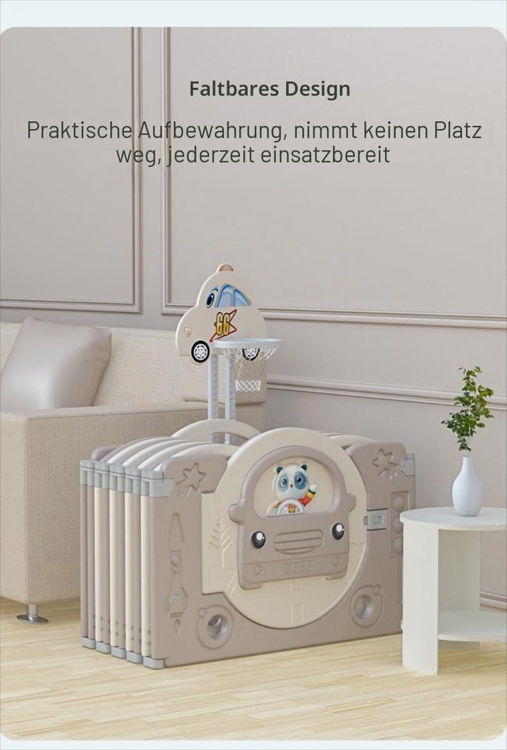Magic ZC Laufstall Baby, Grosser Laufgitter Baby, Laufstall Faltbar für Drinnen Draussen, Kinderakti