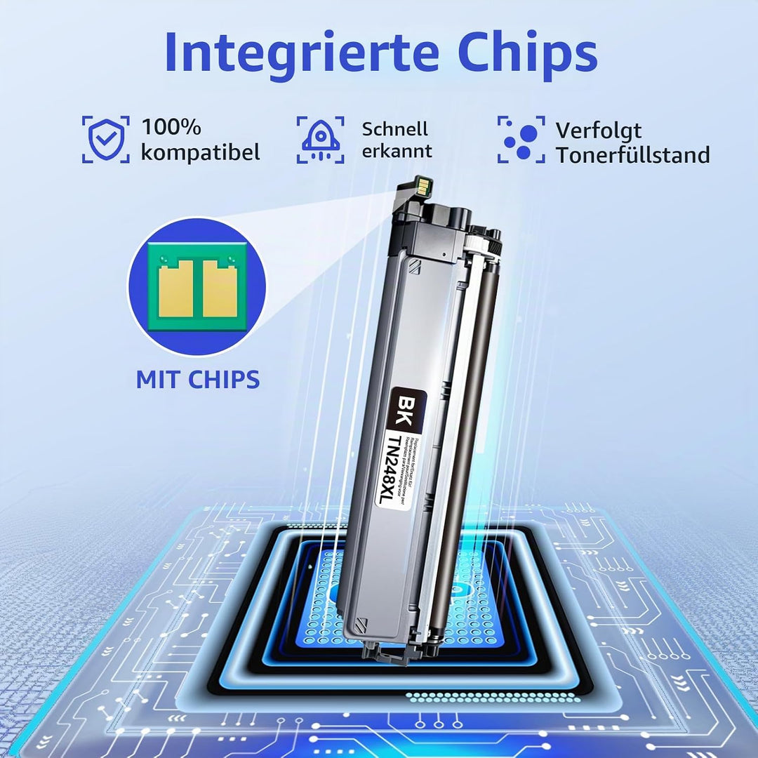 MYCARTRIDGE TN248XL Kompatibel für Brother TN248 TN248XL für Brother MFC-L3760CDW Toner DCP-L3560CDW