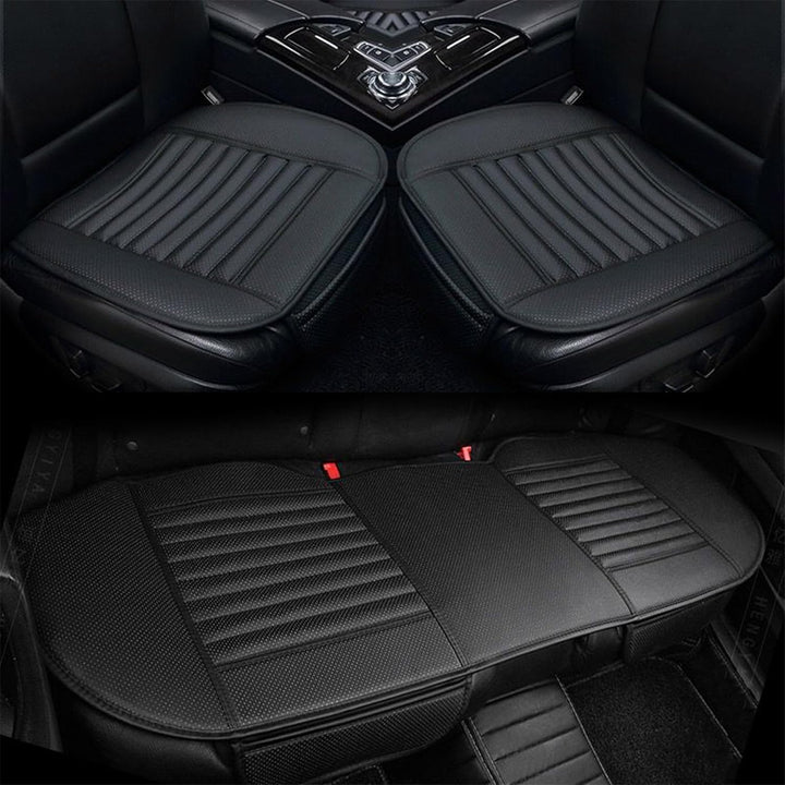 Auto Accessori Lupex Autositzbezug 3 Stück Universal PVC Schwarz | Sitzschutz 2 vorne und 1 hinten |