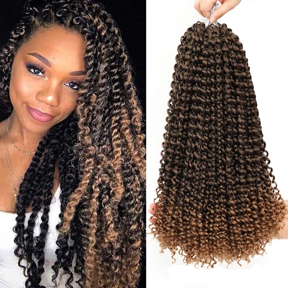 7 Packungen Passion Twists Hair 18 Zoll 22 Stränge/Pack Water Wave Crochet Braids, Passion Twist Cro