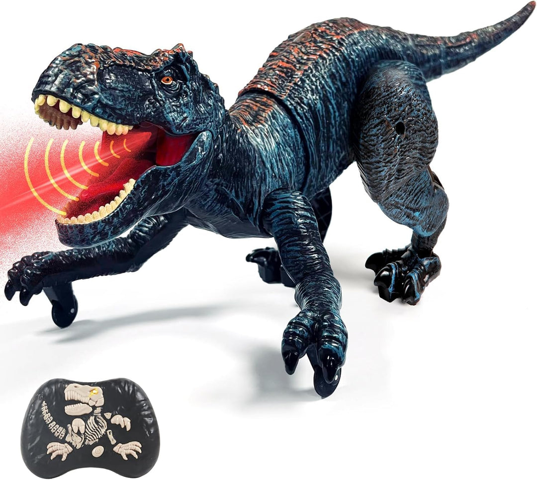 Sunrad Kinder Ferngesteuertes Dinosaurier Spielzeug,Elektronik T-Rex Dino Spielzeug mit Sprühen, Lic