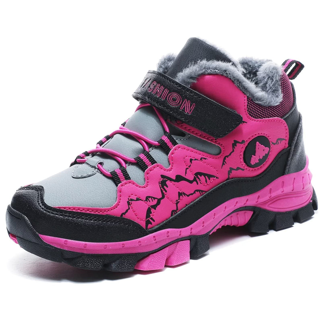 ZYLDK Kinder Winterschuhe Warm Gefütterte Winterboots Jungen Mädchen Trekkingschuhe Schneestiefel Ba