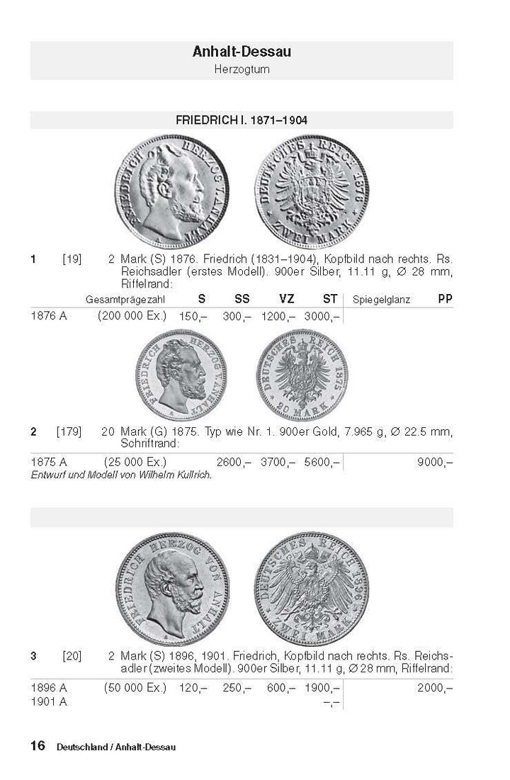 Kleiner deutscher Münzkatalog von 1871 bis heute, Taschenbuch