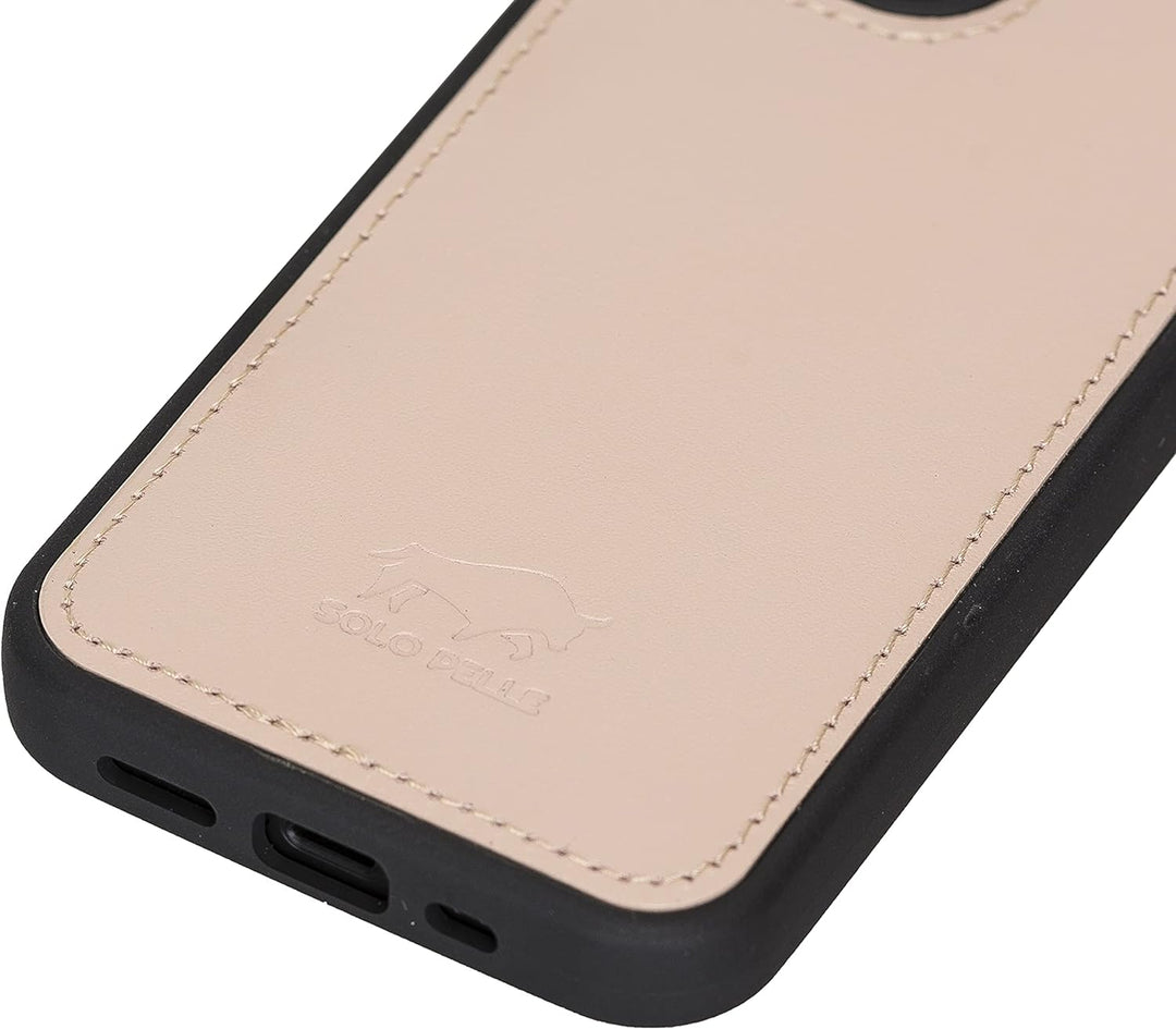 Solo Pelle Lederhülle für das iPhone 13 Mini in 5.4 Zoll Stanford Case Leder Hülle Ledertasche Backc