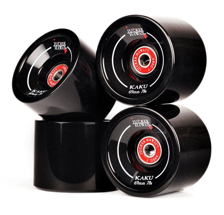 JUCKER HAWAII Longboard Rollen Allround Cruiser Wheels - Mit oder ohne Kugellager KAKU inkl. Kugella