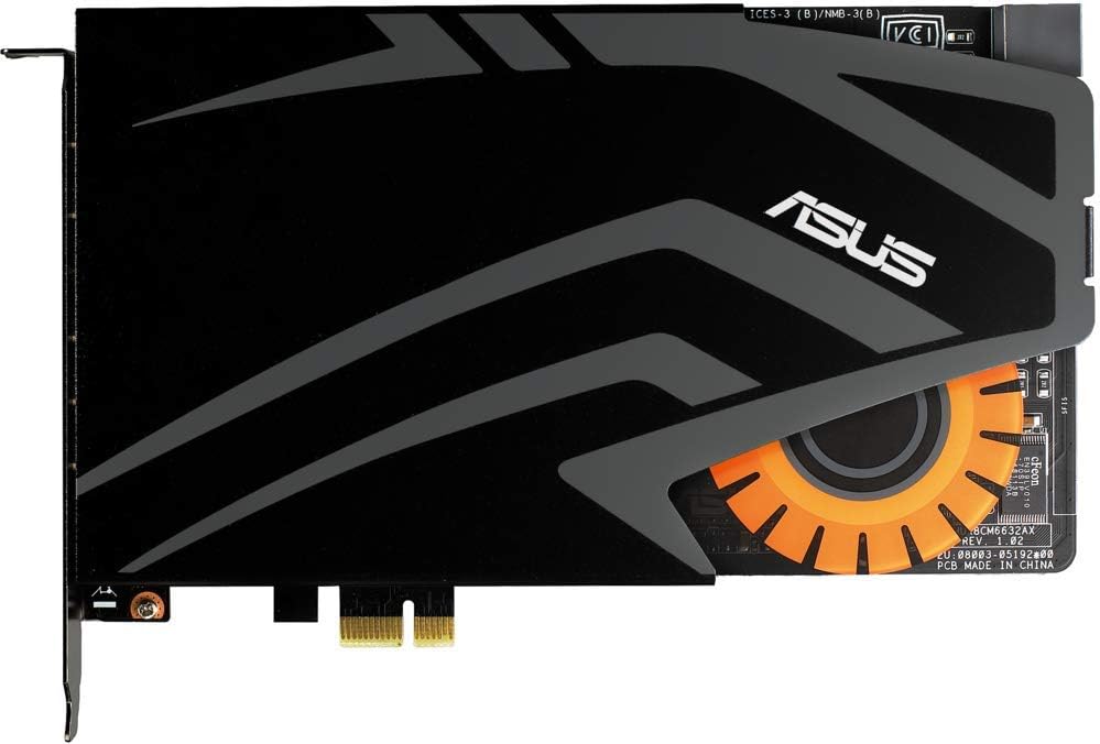 Asus Strix Raid DLX interne Gaming Soundkarte (PCI-Express, Kopfhörerverstärker, 124db SNR, Audio-Bo