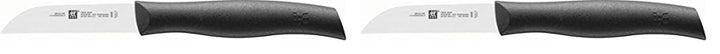 Zwilling Twin Grip Gemüsemesser, Klingenlänge 8 cm, Kunststoffgriff, schwarz (Packung mit 2) 80mm (P