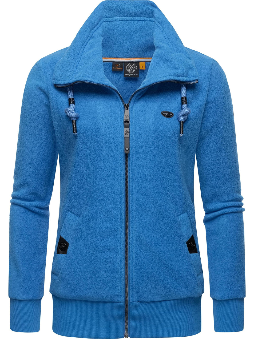 Ragwear Damen Zip-Hoodie Kapuzenjacke Sweatjacke Rylie Fleece Zip Solid XS-XXL S Blau, S Blau