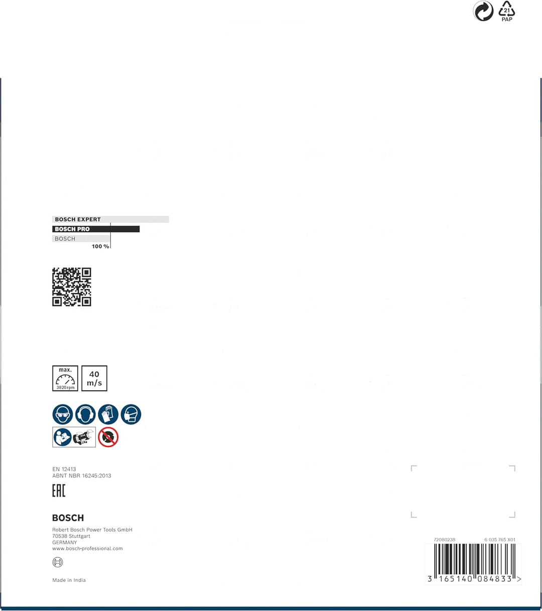 Bosch Professional 1x Schleifscheibe für Doppelschleifmaschine (Ø 200 x 25 mm, K36, Zubehör Schleifm