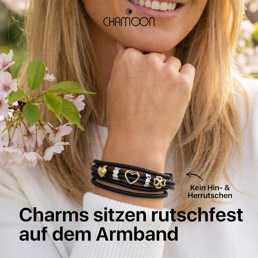 CHAMOON® Premium Lederarmband für Damen | Besonders fein & weich | Praktischer Magnetverschluss aus