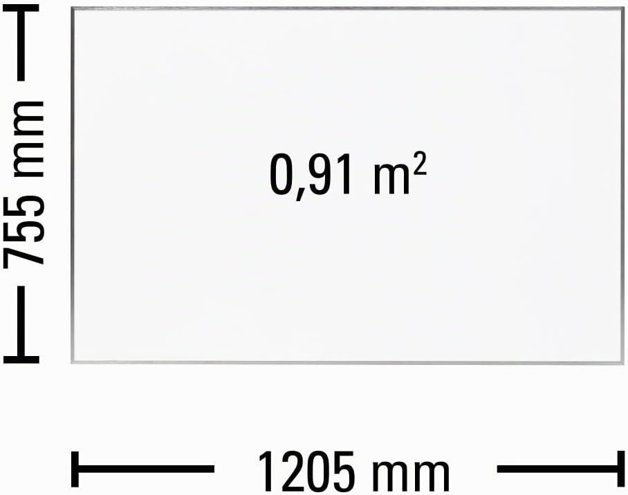 TROTEC Infrarot Wandheizung TIH 900 S – Heizleistung 900 W – Elektro Heizkörper, 1205 x 755 mm, IP54