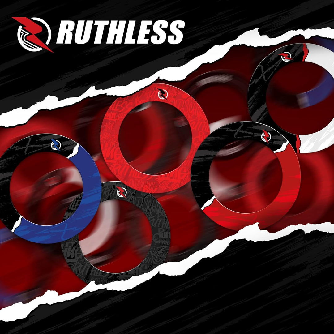 Ruthless Hot Shot Dartscheibe | Endurance Runddraht Sisal Dartscheibe Set inkl. 2 Sets Steeldarts Ri